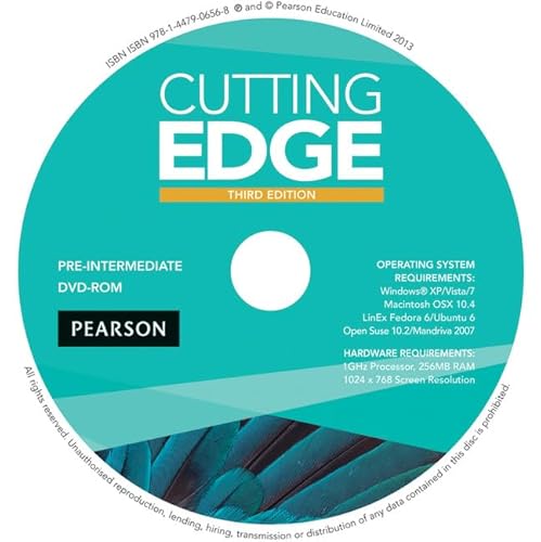 Cutting Edge 3rd Edition Pre-Intermediate DVD for pack (9781447906568) by Crace, Araminta; Moor, Peter; Cunningham, Sarah