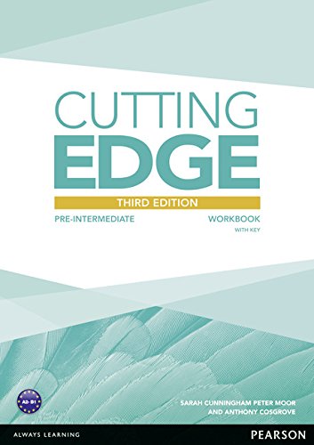 Imagen de archivo de Cutting Edge 3rd Edition Pre-Intermediate Workbook With Key a la venta por Blackwell's