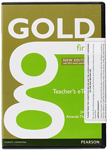 Imagen de archivo de Gold First New Edition eText Teacher CD-ROM a la venta por Monster Bookshop