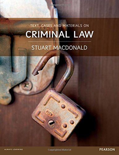 Imagen de archivo de Text, Cases and Materials on Criminal Law a la venta por WorldofBooks