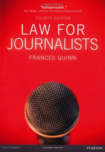 Stock image for Law for Journalists for sale by AwesomeBooks