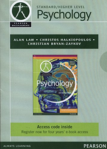 Stock image for Psychology, Standard/Higher Level, for the IB Diploma (eText) (Access Code Card) (Pearson Baccalaureate) for sale by Nationwide_Text