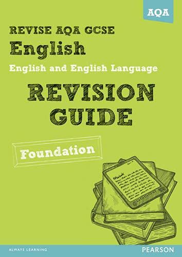 Imagen de archivo de REVISE AQA: GCSE English and English Language Revision Guide Foundation (REVISE AQA GCSE English 2010) a la venta por WorldofBooks