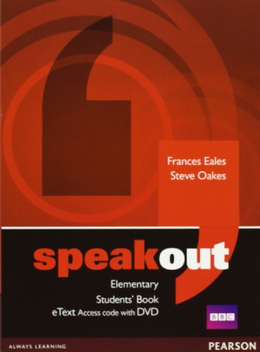 Imagen de archivo de Speakout Elementary Students' Book eText Access Card with DVD a la venta por Revaluation Books