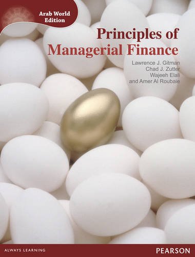 Imagen de archivo de Principles of Managerial Finance Arab World Edition Pack a la venta por Phatpocket Limited