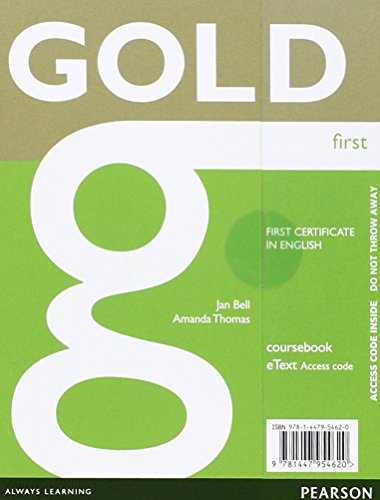 Gold First eText Coursebook Access Card (9781447954620) by [???]