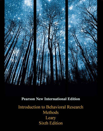 9781447964940: Introduction to Behavioral Research Methods PNIE, plus MySearchLab without eText