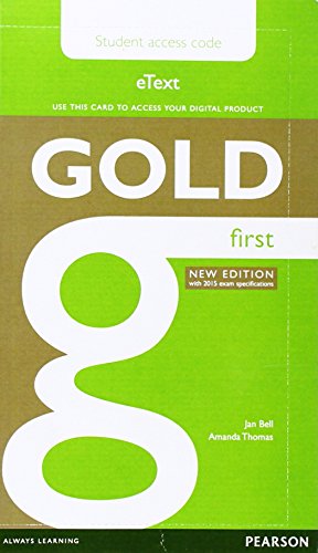 9781447973881: Gold First New Edition eText Student Access Card - 9781447973881