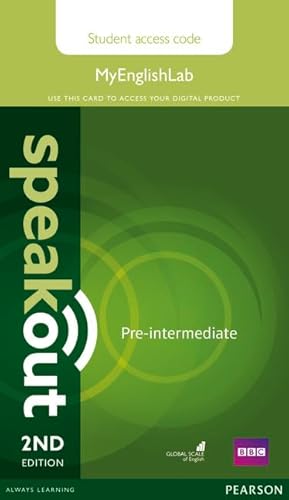 Beispielbild fr Speakout Pre-Intermediate 2nd Edition MyEnglishLab Student Access Card (Standalone) zum Verkauf von Revaluation Books