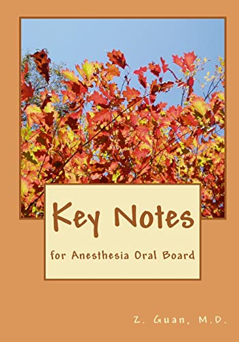 Beispielbild fr Key Notes: for Anesthesia Oral Board zum Verkauf von SecondSale