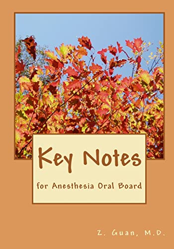 Imagen de archivo de Key Notes: for Anesthesia Oral Board a la venta por SecondSale