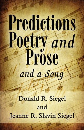 Beispielbild fr Predictions Poetry and Prose And a Song zum Verkauf von Isaiah Thomas Books & Prints, Inc.