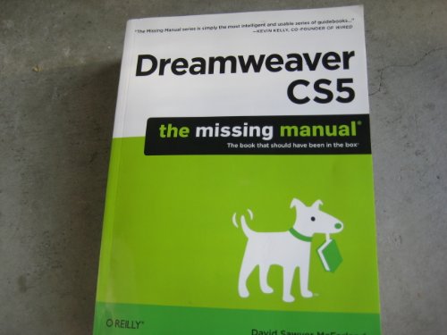 Beispielbild fr Dreamweaver CS5: the Missing Manual zum Verkauf von Better World Books: West