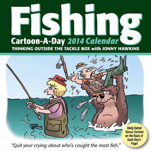 9781449430856: Fishing Cartoon-a-Day 2014 Calendar: Thinking outside the tackle box