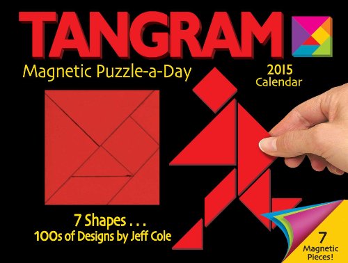 9781449453657: Tangram Magnet Puzzle-a-Day 2015 Activity Box