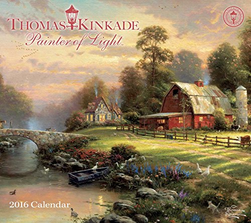 9781449466336: Thomas Kinkade Painter of Light 2016 Deluxe Wall Calendar-