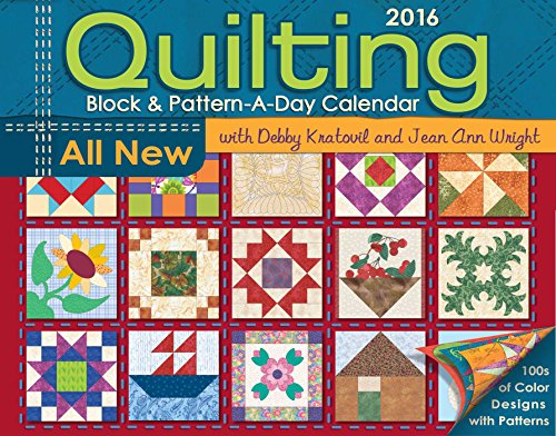 9781449466480: Quilting Block & Pattern-a-Day 2016 Calendar