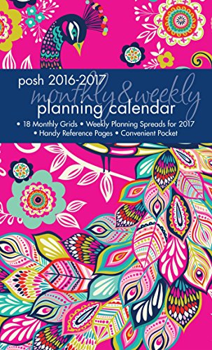 Beispielbild fr Posh - Peacock Passion 2016-2017 Monthly/Weekly Planning Calendar zum Verkauf von Buchpark