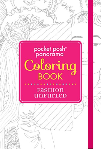 9781449479718: Pocket Posh Panorama Adult Coloring Book: Fashion Unfurled: An Adult Coloring