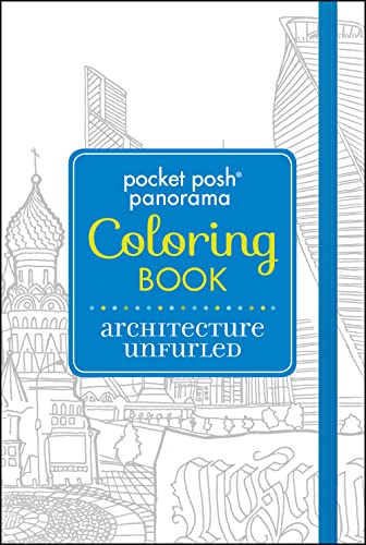 Stock image for Pocket Posh Panorama Adult Coloring Book: Architecture Unfurled: An Adult C oloring Book for sale by Infinity Books Japan