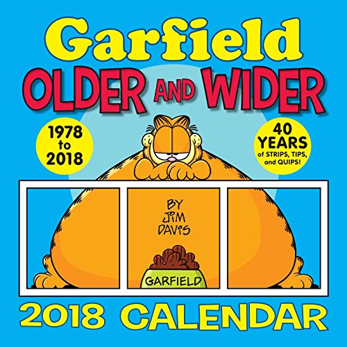 Imagen de archivo de Garfield 2018 Wall Calendar: Older and Wider a la venta por Ergodebooks