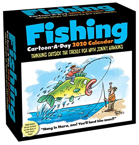 Fishing Cartoon-A-Day 2020 Calendar: Hawkins, Jonny