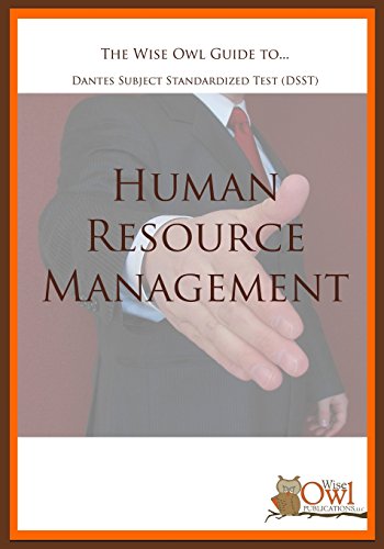 Stock image for The Wise Owl Guide To. Dantes Subject Standardized Test (DSST) Human Resource Management for sale by Jenson Books Inc