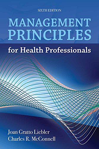 Stock image for Management Principles for Health Professionals for sale by Better World Books: West