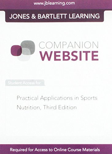 Imagen de archivo de Student Access for Practical Applications in Sports Nutrition a la venta por BookHolders