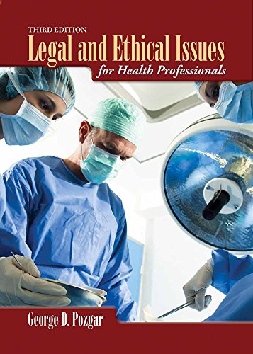 Imagen de archivo de Legal and Ethical Issues for Health Professionals a la venta por Better World Books