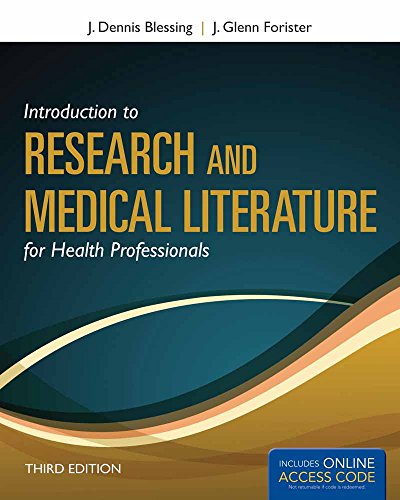 9781449650353: Introduction to Research and Medical Literature for Health Professionals (Blessing, Introduction to Research and Medical Literature for Health Professionals wi)