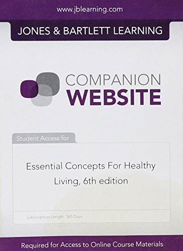 Beispielbild fr Essential Concepts for Healthy Living zum Verkauf von Hawking Books
