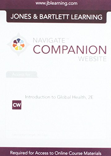 Beispielbild fr Introduction To Global Health Access Code ONLY (NEW!!) zum Verkauf von BookHolders