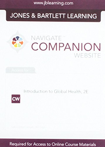 9781449688134: Navigate Companion Website Access for Introduction to Global Health 2E