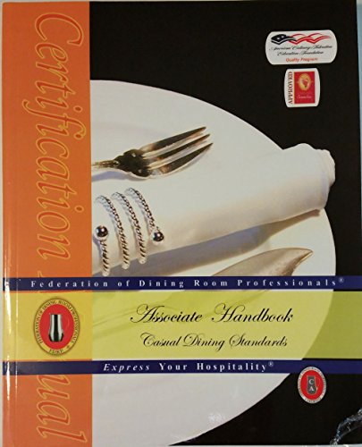 Imagen de archivo de Associate Handbook: Casual Dining Standards a la venta por ZBK Books