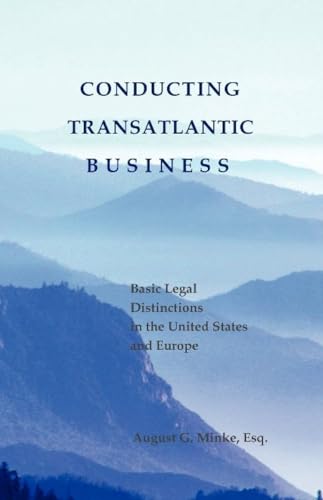 Stock image for CONDUCTING TRANSATLANTIC BUSIN Basic Legal Distinctions in the United States Europe for sale by PBShop.store US