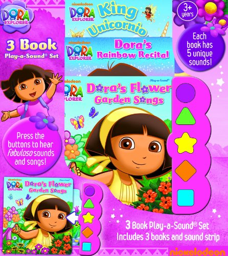 9781450836869: Nickelodeon, Dora the Explorer: King Unicornio; Dora's Rainbow Recital, Dora's Flower Garden Songs: 3 Book Play-a-Sound Set