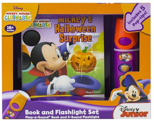 Stock image for Disney Junior Mickey Mouse Clubhouse: Mickey's Halloween Surprise Book and 5-Sound Flashlight Set for sale by Better World Books