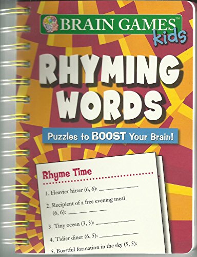 Imagen de archivo de Brain Game: Kids - Rhyming Words, Puzzles to BOOST Your Brain a la venta por HPB-Diamond