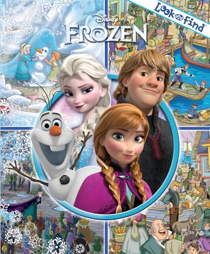 9781450859448: Disney Frozen Elsa, Anna, Olaf, and More! - Look and Find Activity Book - PI Kids