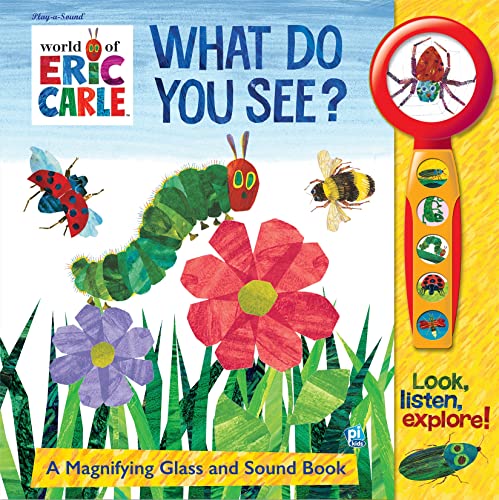 Beispielbild fr World of Eric Carle: What Do You See? A Magnifying Glass and Sound Book (World of Eric Carle: Play-a-Sound) zum Verkauf von WorldofBooks