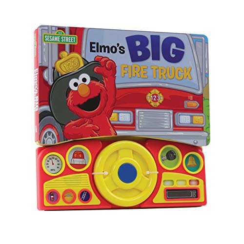 Beispielbild fr Sesame Street - Elmo's Big Fire Truck Adventure - Sound Book with Interactive Toy Steering Wheel - PI Kids (Play-A-Sound) zum Verkauf von BooksRun