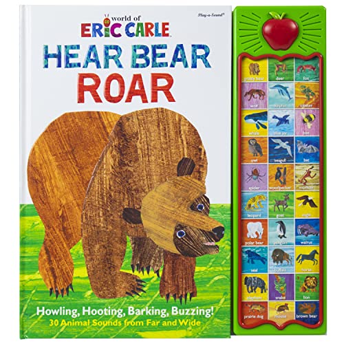 Imagen de archivo de World of Eric Carle, Hear Bear Roar 30-Button Animal Sound Book - Great for First Words - PI Kids a la venta por Read&Dream