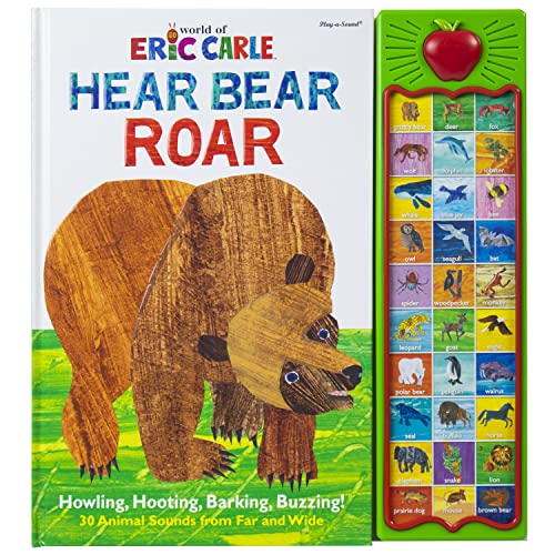 9781450874779: World of Eric Carle, Hear Bear Roar 30-Button Animal Sound Book - Great for First Words - PI Kids
