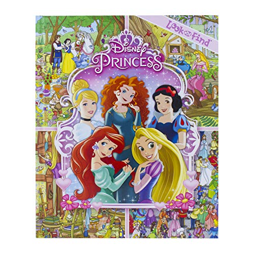 Beispielbild fr Disney Princess Cinderella, Tangled, Aladdin and More!- Look and Find Activity Book - PI Kids zum Verkauf von SecondSale