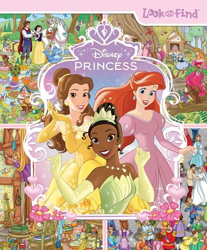 9781450881883: Disney Princess Cinderella, Tangled, Aladdin and More!- Look and Find Activity Book - PI Kids
