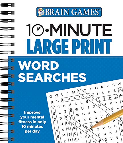 Stock image for Brain Games - 10 Minute: Large Print Word Searches for sale by BooksRun