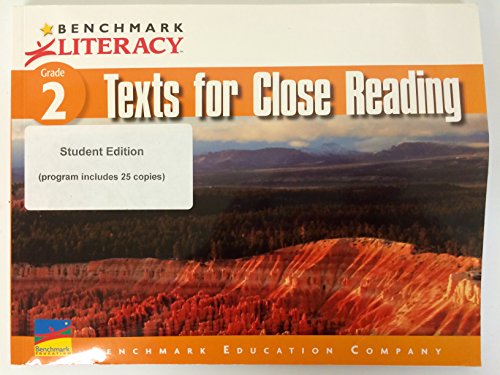 Beispielbild fr Benchmark Literacy Grade 2 Texts for Close Reading zum Verkauf von HPB-Red