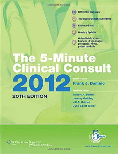 Beispielbild fr 5 Minute Clincal Consult 2012 zum Verkauf von Better World Books