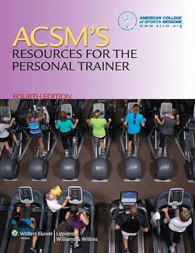Beispielbild fr ACSM's Resources for the Personal Trainer zum Verkauf von Better World Books